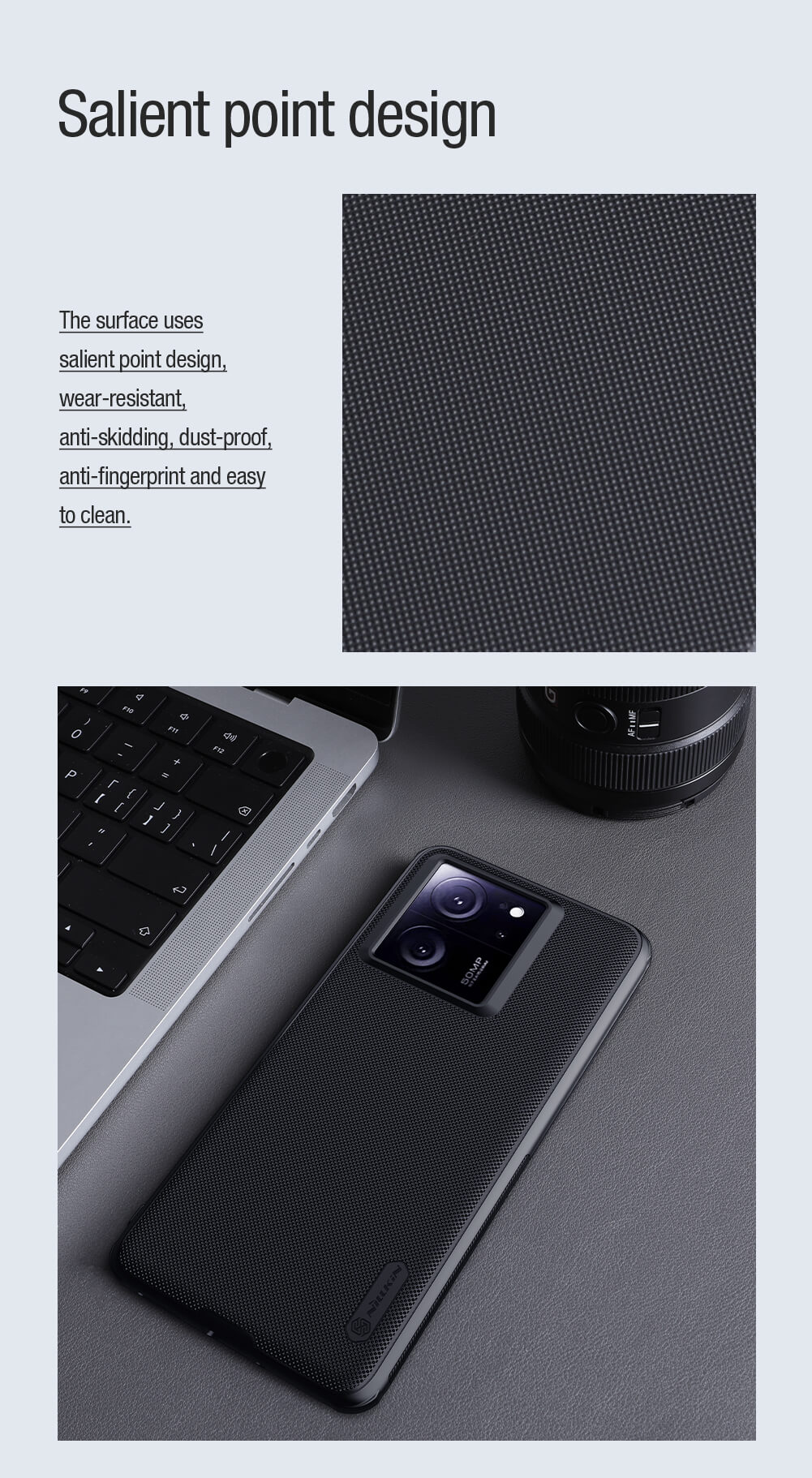 Чехол-крышка NILLKIN для Xiaomi 13T, Xiaomi 13T Pro, Xiaomi Redmi K60 Ultra (серия Frosted shield Pro Magnetic case)